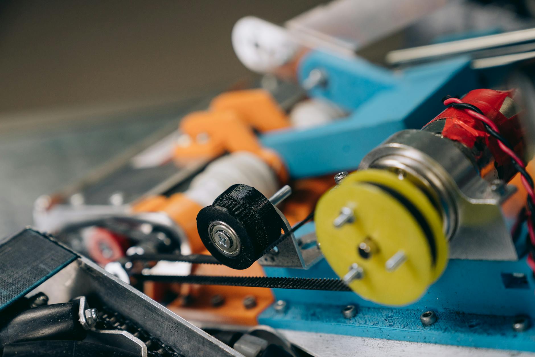 close up photo of an industrial machine